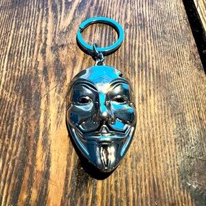 Anonymous Guy Mask Key Chain